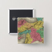 Turkije in Azië 3 Vierkante Button 5,1 Cm (Voorkant /achterkant)