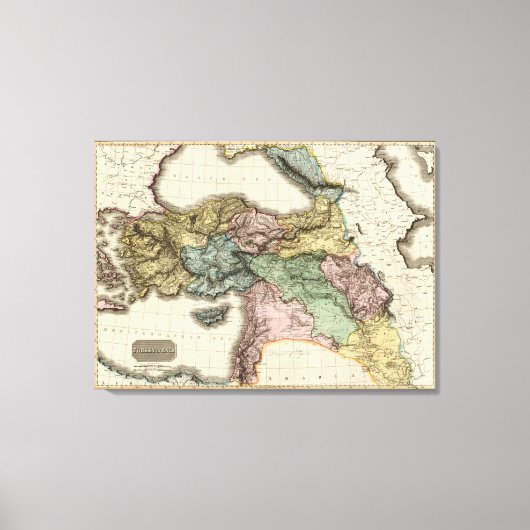 Turkije in Azië Canvas Afdruk (Voorkant)