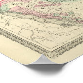 Turkije in Azië, Perzië, Arabië, Beloetsjistan Poster (Hoek)