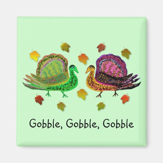 Turkije in de herfst laat magneten achter (Voorkant)