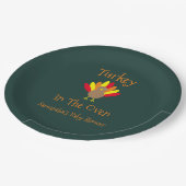 Turkije in de Oven Papieren Bordje (Gekanteld)