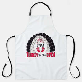 Turkije in de oven schort