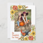 Turkije in de tuin Thanksgiving Kaart (Voorkant)