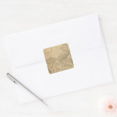 Turkije in Europa 9 Vierkante Sticker (Envelop)