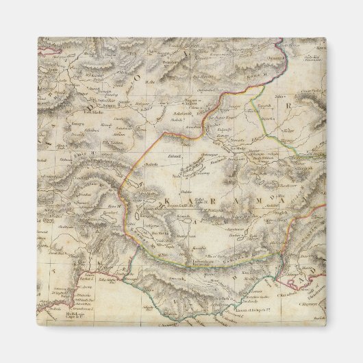 Turkije in Klein Azië Magneet (Voorkant)