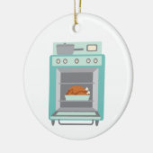 Turkije in Oven Keramisch Ornament (Links)