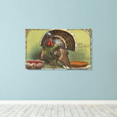 Turkije in Punch en Pie Canvas Afdruk (Insitu (Houten vloer))