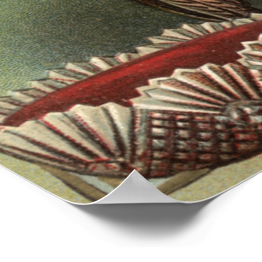 Turkije in Punch en Pie Poster (Hoek)