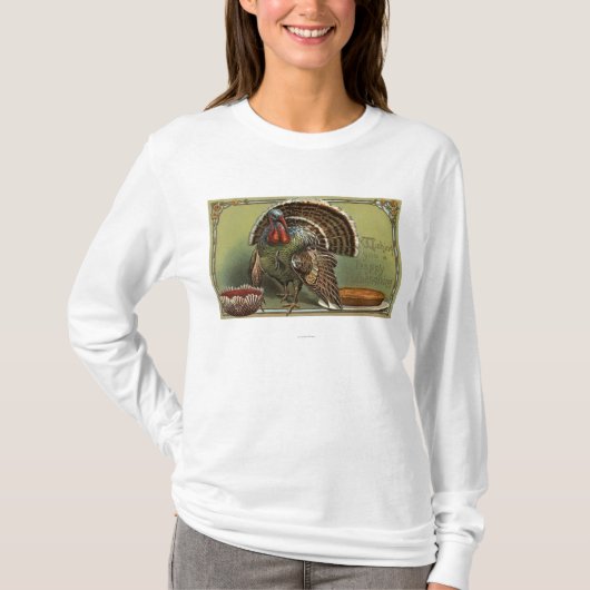 Turkije in Punch en Pie T-shirt (Voorkant)