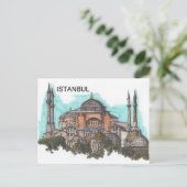 Turkije Istanboel Hagia Sophia (door St.K) Briefkaart (Staand voorkant)