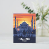Turkije Istanbul Blauwe Moskee Briefkaart (Staand voorkant)