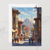 Turkije Istanbul Blauwe Moskee Briefkaart (Voorkant / Achterkant)