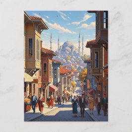 Turkije Istanbul Blauwe Moskee Briefkaart