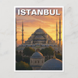 Turkije Istanbul Blauwe Moskee Briefkaart