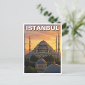 Turkije Istanbul Blauwe Moskee Briefkaart (Staand voorkant)