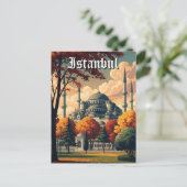 Turkije Istanbul Blauwe Moskee Briefkaart (Staand voorkant)