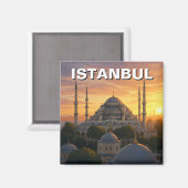 Turkije Istanbul Blauwe Moskee Magneet (Voorkant / Achterkant)