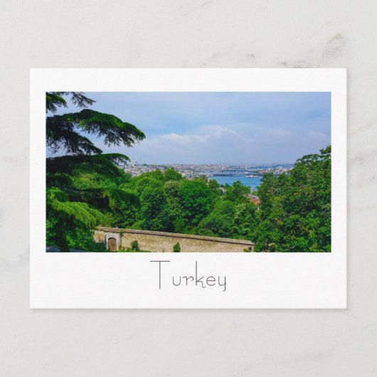 Turkije Istanbul Cityscape de Bosphorus Briefkaart (Voorkant)