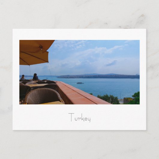 Turkije Istanbul Cityscape de Bosphorus Briefkaart (Voorkant)