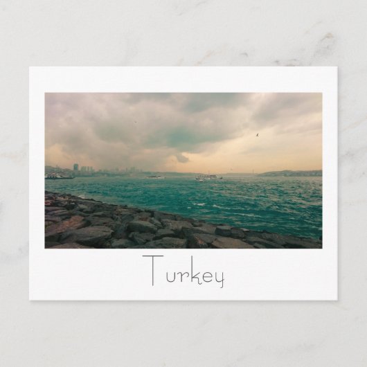 Turkije Istanbul Cityscape de Bosphorus Briefkaart (Voorkant)