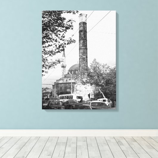 Turkije Istanbul Column Constantine Canvas Afdruk (Insitu (Houten vloer))