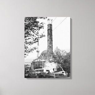  Turkije Istanbul Column Constantine Canvas Afdruk