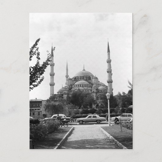  Turkije Istanbul de blauwe moskee Briefkaart (Voorkant)