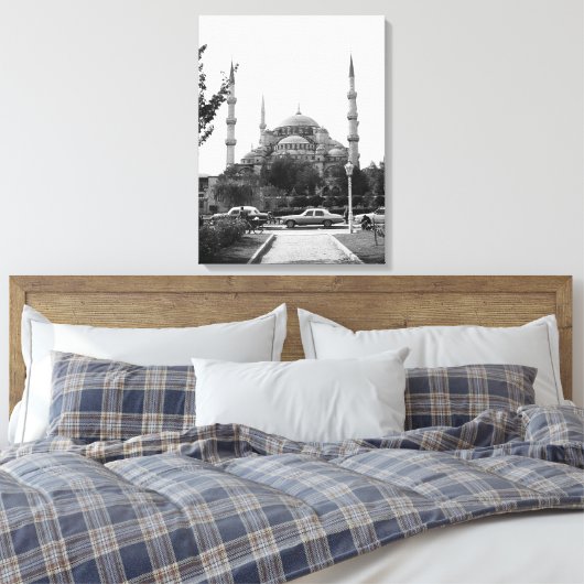 Turkije Istanbul de blauwe moskee Canvas Afdruk (Insitu (Slaapkamer))