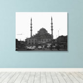 Turkije Istanbul de Jeni Camii moskee Canvas Afdruk (Insitu (Houten vloer))