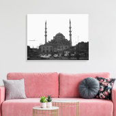 Turkije Istanbul de Jeni Camii moskee Canvas Afdruk (Insitu (Woonkamer))