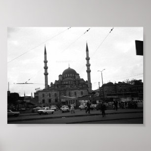  Turkije Istanbul de Jeni Camii moskee Poster