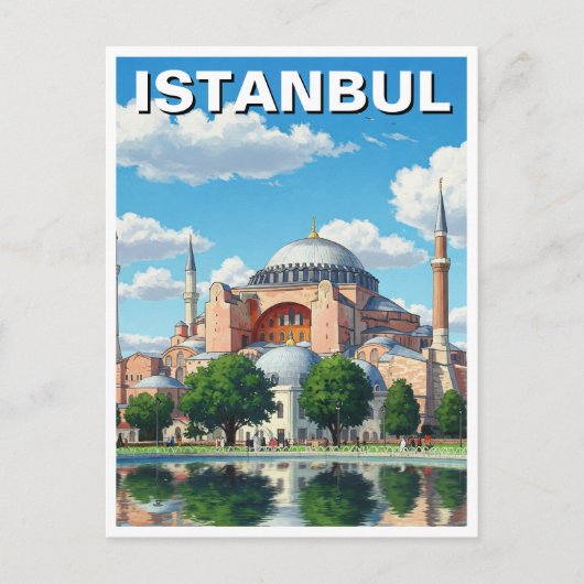 Turkije Istanbul Hagia Sophia Briefkaart (Voorkant)