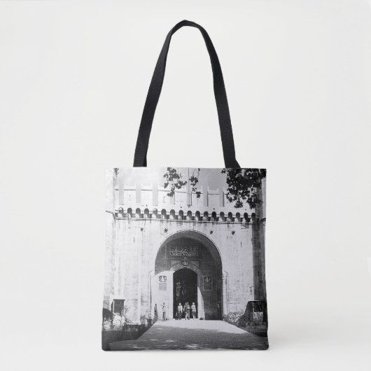 Turkije Istanbul Topkapi palace gate Postca Tote Bag (Voorkant)