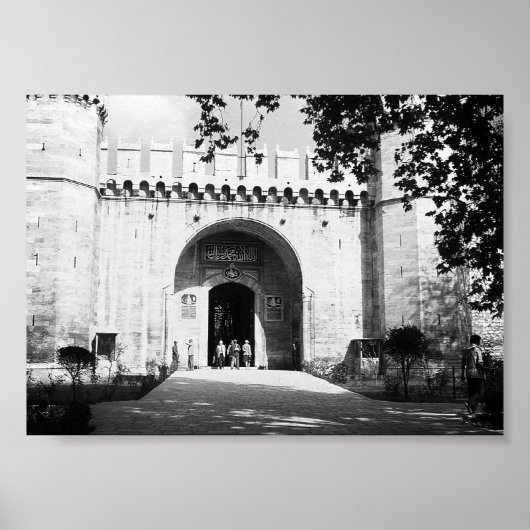  Turkije Istanbul Topkapi paleis gate Poster (Voorkant)
