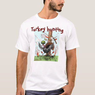 Turkije jaagt op grappig Thanksgiving t-shirt