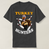Turkije jaagt Thanksgiving Bowling Bahn Bo T-shirt (Design voorkant)