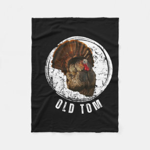 Turkije Jacht Shirt Oude Tom Gobbler Turkije Jacht Fleece Deken