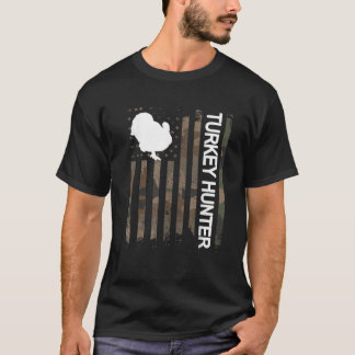 Turkije Jager Amerikaanse vlag Turkije Jacht Lover T-shirt