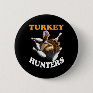 Turkije Jagers Turkije Thanksgiving Bowling Hn Bow Ronde Button 5,7 Cm