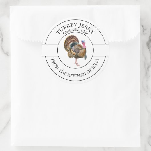 Turkije Jerky Label (Tas)