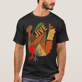 Turkije Jive Thanksgiving Turkije Patchwork Feast  T-shirt