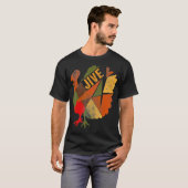 Turkije Jive Thanksgiving Turkije Patchwork Feast  T-shirt (Voorkant volledig)