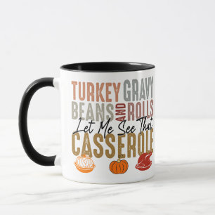 Turkije jus bonen en rollen ovenschotel grappig mok