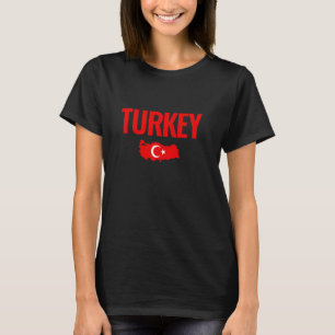 Turkije Kaart Turkse Vlag Turk T-shirt
