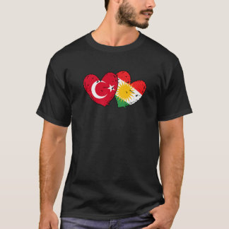 Turkije Koerdistan Hartvlag Turkse Koerdische trot T-shirt