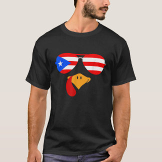 Turkije krijgt Thanksgiving voor vlag Puerto Rico T-shirt