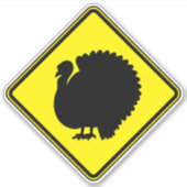 Turkije Kunst Turkije Silhouet Kunst Turkije Afbee Sticker (Voorkant)