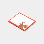 Turkije loopt voor het leven post-it® notes (Schuin)