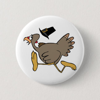 Turkije loopt vooruit ronde button 5,7 cm