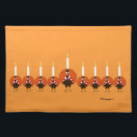 Turkije Menorah Thanksgivukkah Placemat<br><div class="desc">PRLimages is een verdeling van schilderijen van Rachel Lowry.</div>